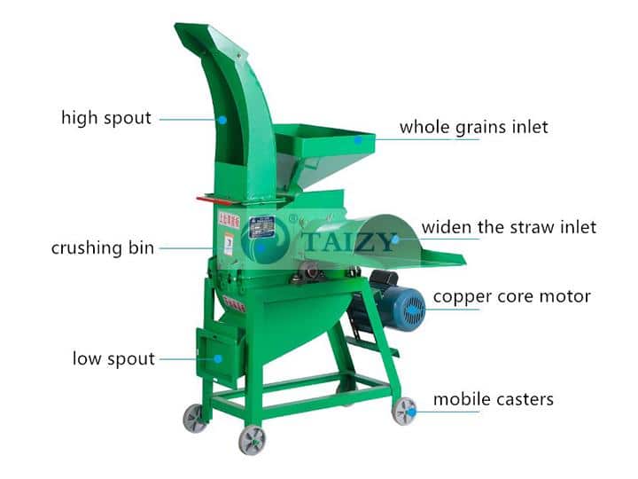 Straw Cutter Machine And Grain Crusher